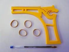 Pistolet à élastique – Rubber Band Gun 3D Printer Model