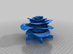 Rose With A Base 3D Printer Model