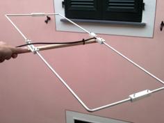 Ham Radio Portable Moxon Antenna VHF 145 MHz – Supports 3D Printer Model