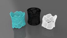 Double Voronoi Bracelet 3D Printer Model