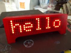 ESP8266 Wemos Clock News Weather Scrolling Marquee 3D Printer Model