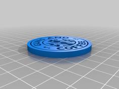 Guns And Coffee Coin 3D Printer Model