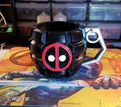 Deadpool Grenade Mug 3D Printer Model