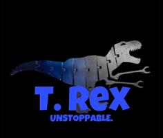 Flexi Unstoppable T Rex 3D Printer Model