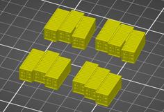 Shipping Container Set – 6mm 3D Printer Model