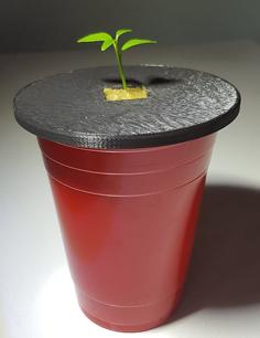 Solo Cup Kratky Planter (fits 1-inch Rockwool) 3D Printer Model