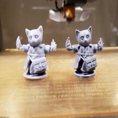 D&D Tabaxi Kitten Sorcerer Warlock 3D Printer Model