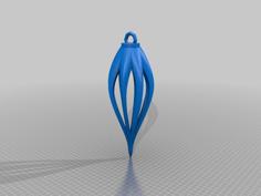 Geometric Christmas Ornament 3D Printer Model