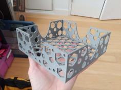 Flat Napkin Holder – Hexagonal Style 3D Printer Model