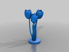 Four Tulips 3D Printer Model