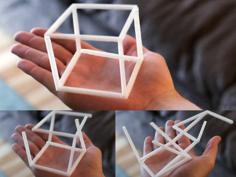 Anamorphic Optical Illusion – 3D Cube 3D Printer Model