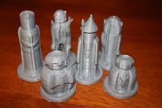 Lord Of The Rings Chess Set 3D Printer Model