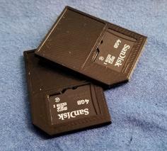 Micro SD To SD Storage 3D Printer Model