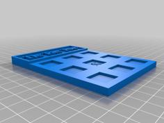 Tic Tac Toe 3D Printer Model