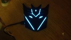 Decepticon Badge 3D Printer Model