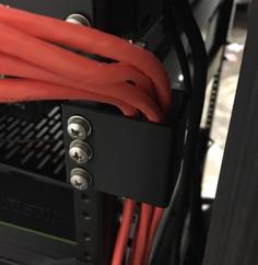 1U Cable Management For 19″ Rack No Support 3D Printer Model