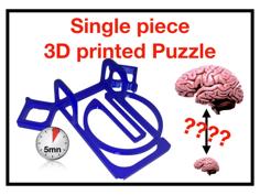 Puzzle: Free (or Lock) The Ring 3D Printer Model