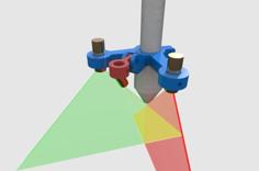 Cross Line Laser Alignment Mount For CO2 Chinese Laser CNC Machine 3D Printer Model