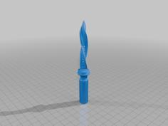 Mikrotik Centric Commando Knife 3D Printer Model