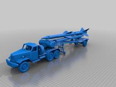 Yellow ZIL SAM Transport Truck 3D Printer Model