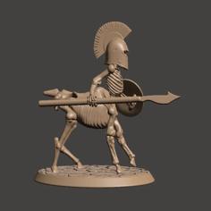 28mm – Undead Skeleton Centaur Miniature 3D Printer Model