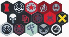 Marvel Coasters 3D Printer Model