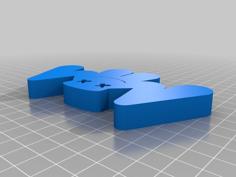 Marshmello Letter Logo 3D Printer Model