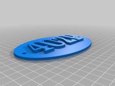 4U2P Sign ( For You To Pee ) Toilet WC Sign 3D Printer Model