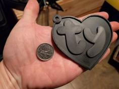 Beanie Baby Tag 3D Printer Model