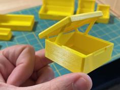 Parametric Linkage Lid Box (Print In Place) 3D Printer Model