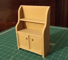 Dollhouse Kitchen Dresser / Cupboard 3D Printer Model