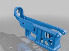 Skeletal Lower Reciver (standard Stock) 3D Printer Model