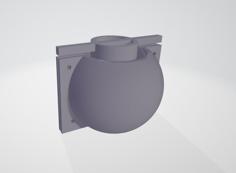 Spherical Concrete Pot Mold 3D Printer Model