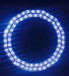 Circular LED Strip Holder For 3528 LED Strip 3D Printer Model