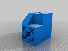 4040 Slide In Corner Bracker 3D Printer Model