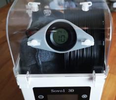 Soval Filament Dryer SH01 Hygrometer Mount 3D Printer Model