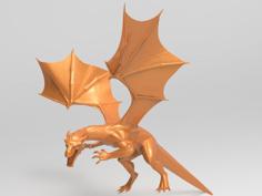 Charizard Realistic Dragon 3D Printer Model