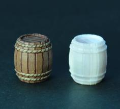 Miniature Barrel 3D Printer Model