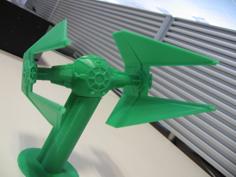 Star Wars TIE Interceptor – Sliced To Print Without Support, And With Stand 3D Printer Model