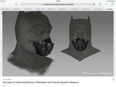 Batman Rebreather From Suicide Squad 3D Printer Model