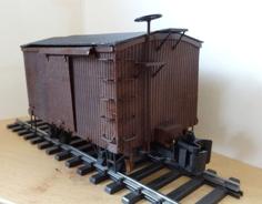 US Vintage Boxcar 1/32 3D Printer Model