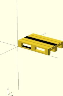 Model Of A Europalette 1:160 N Scale 3D Printer Model