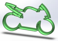 Motorbike Cookie Cutter 3D Printer Model