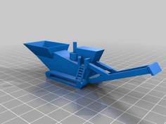 N Scale Rock Crusher 3D Printer Model