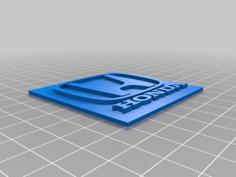 Honda Logo 3D Printer Model