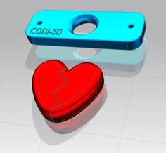 Rompicapo Gioco Con Cuore – Brain Teaser / Puzzle Game With Heart 3D Printer Model