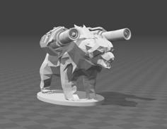 Polar Bear Armed 3D Printer Model