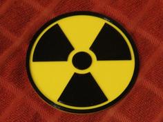 Radiation Symbol Coaster 3D Printer Model