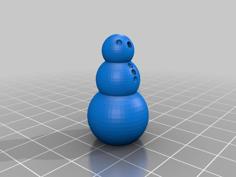 Simple Snowman Model 3D Printer Model