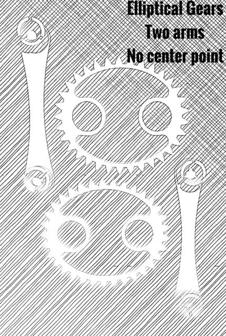 Elliptical Gear With No Center Point Fixed 3D Printer Model